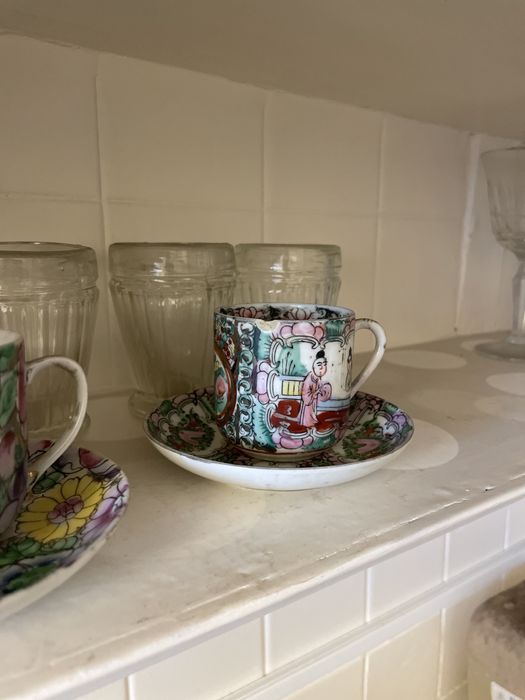 2 Chavenas e Pires porcelana Macau