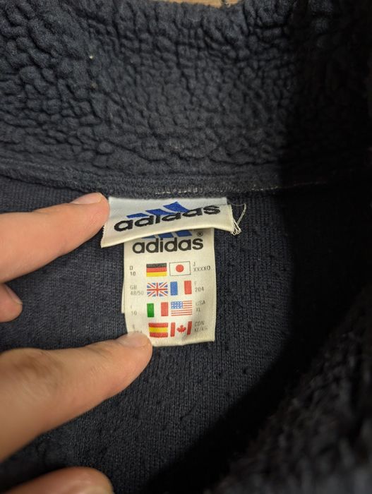 Вінтажна кофта Adidas teddy 1/4 zip  sherpa equipment acg флісова 1990