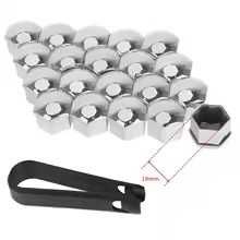 Jantes - Tampas de proteção para parafusos de roda 19mm  ou 21mm- conjunto novo (20 peças