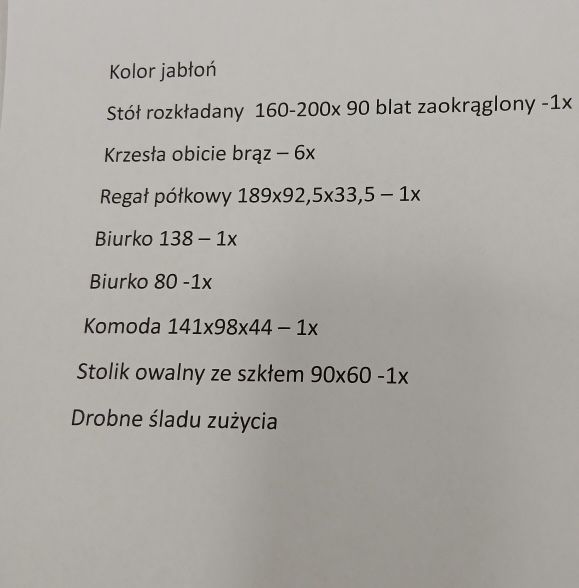 Zestaw mebli biurowych