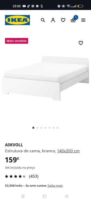 Venda de cama IKEA