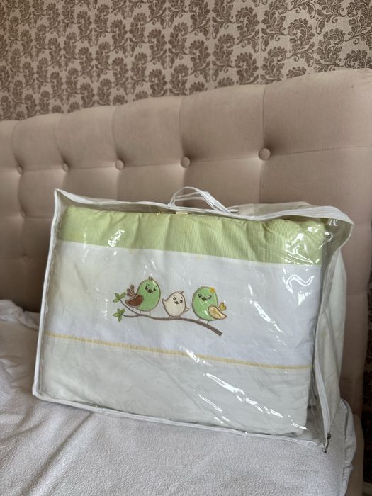 Бортики на кроватку, пододеяльник