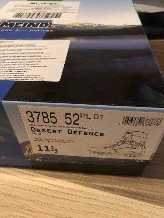 Buty MEINDL desert defence 46,5 uk 11,5 nowe taktyczne dws dkws ws