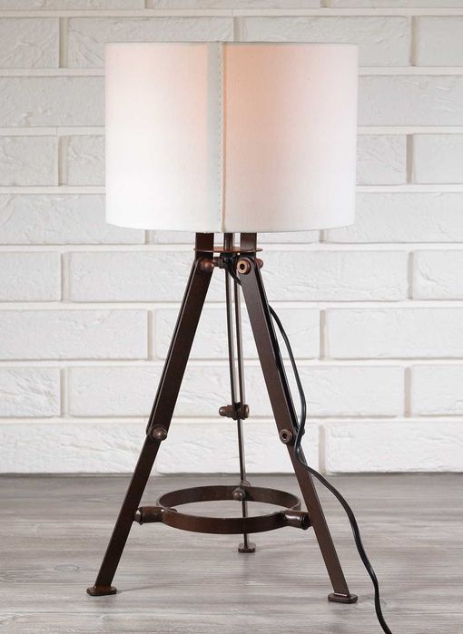Lampa stołowa mosiądz Tarogo loft w stylu industrialnym  NOWA