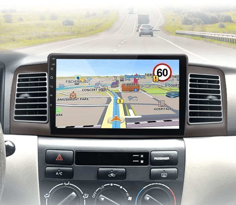 Toyota Corolla E120 E130 2000-2004 – Radio Android 15 9" CarPlay Android Auto GPS Nawigacja Stacja Multimedialna WiFi Bluetooth PL 1GB/32GB