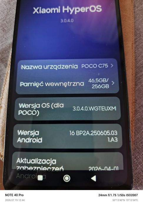 Poco C75 jak nowy.