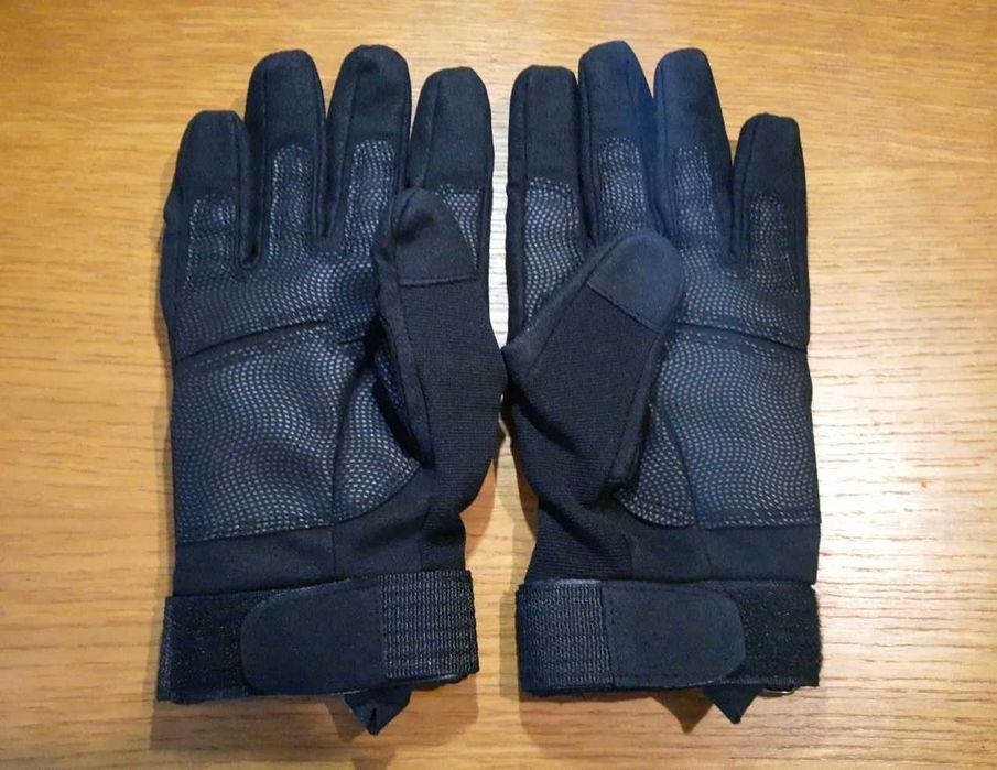 Перчатки BattleWolf тактические / спортивные / военные. Чёрные и олива