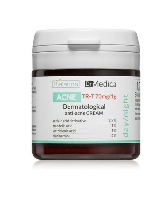 Дерматологічний крем для обличчя Bielenda Dr Medica Acne Dermatological Anti-Acne Cream анти- акне, 50 мл