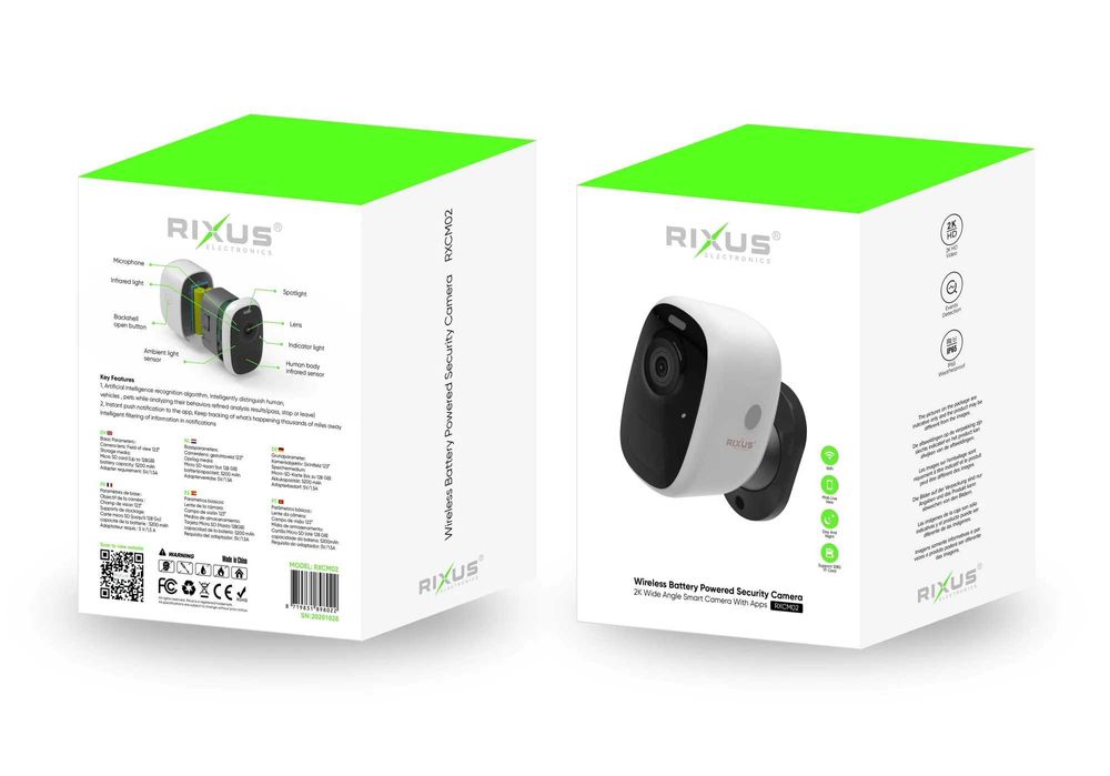 Camera Segurança Sem Fio com bateria 2k
