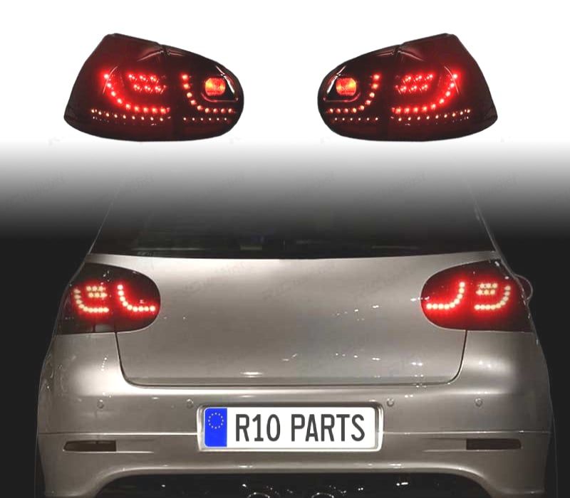 FAROLINS TRASEIROS LED VOLKSWAGEN VW GOLF 5 MK V 03-08 FUMADO ESCURECIDO FULL LED
