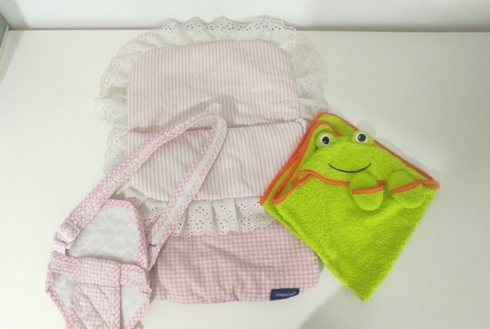 Conjunto de ninho e marsupial para bonecos