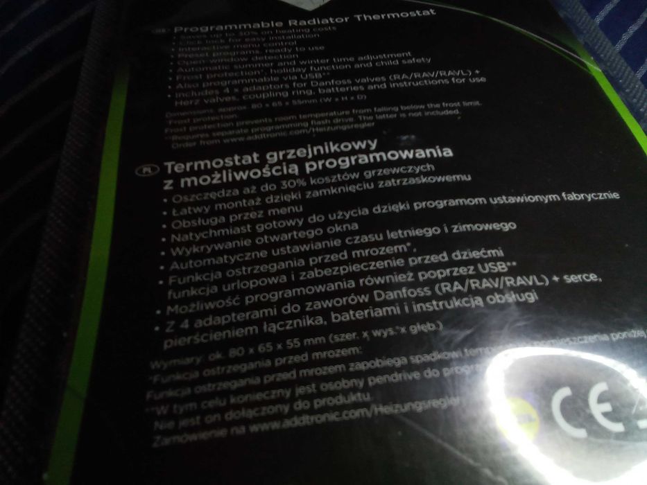 Termostat do kaloryfera silvercrest nowy!