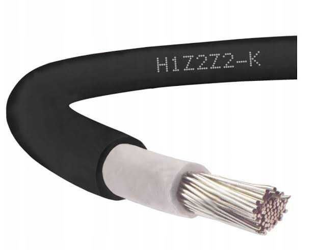 Кабель для сонячних панелей зовнішній мідний  H1Z2Z2-K 1x 6мм² 1500В -40-120°C для інвертора і СЕС дріт Solar бухти оптом і роздріб