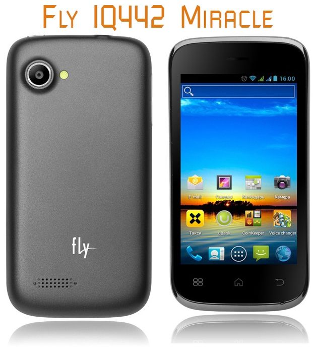 Смартфон Fly IQ442 Quad Miracle 2 Black
