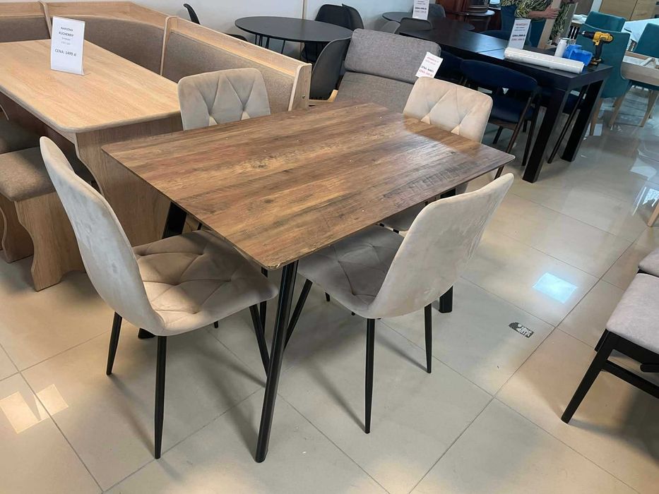 (233WN) Stół 120 x 80 cm + 4 krzesła, 499 zł