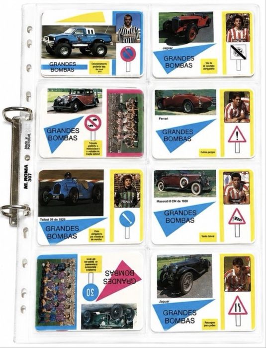 Calendários antigos de futebol/carros- coleção Grandes Bombas