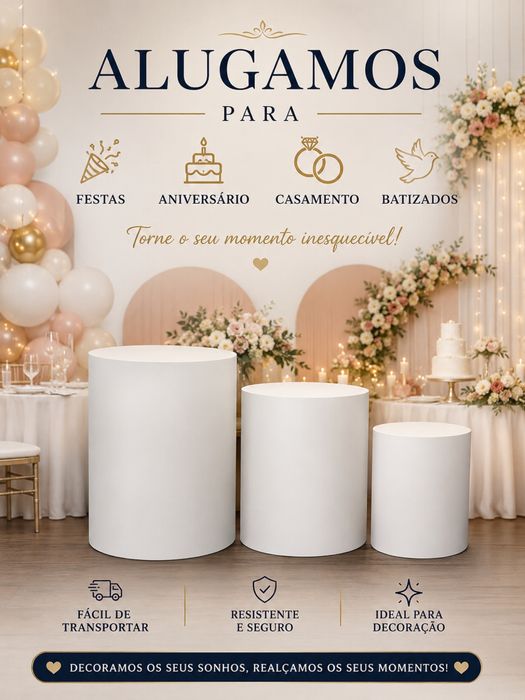Aluguer de cilindros para festas