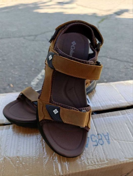 Мужские кожаные сандалии Columbia Konos Hiker Brown ™ (43-44) лицензия натуральная кожа