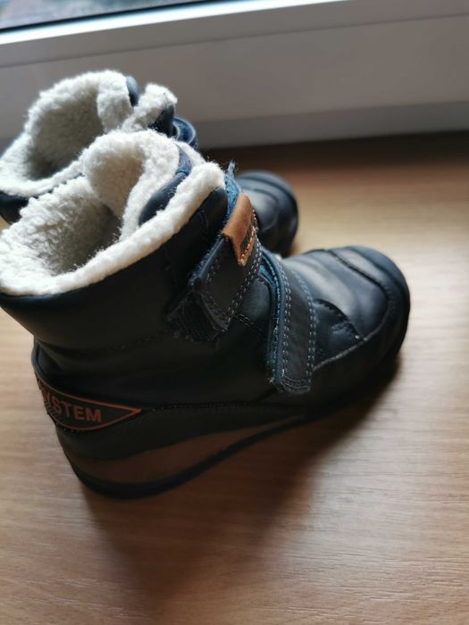 Buty zimowe ocieplane BioFit chłopięce na rzepy rozmiar 25 futerko