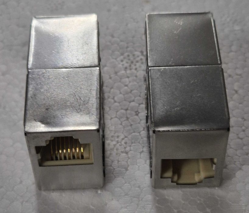 União RJ45 fêmea-fêmea CAT6 blindada