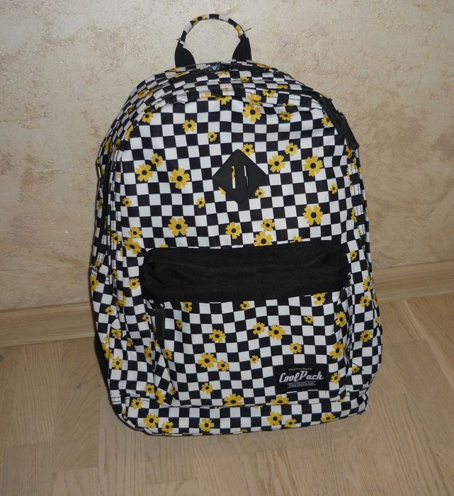 Śliczny plecak szkolny szachownica CoolPack + worek