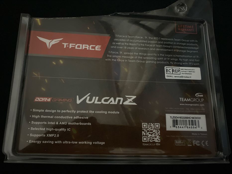 Memoria ram DDR4 vulcanZ com 3 anos de garantia.