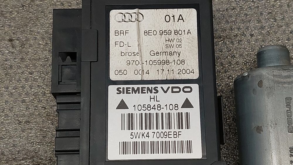 Motor vidro trás esquerdo AUDI A4 Avant (8ED, B7)