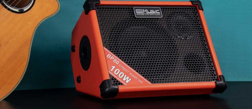 Wzmacniacz akustyczny Coolmusic BP-80 100W Bluetooth na akumulator