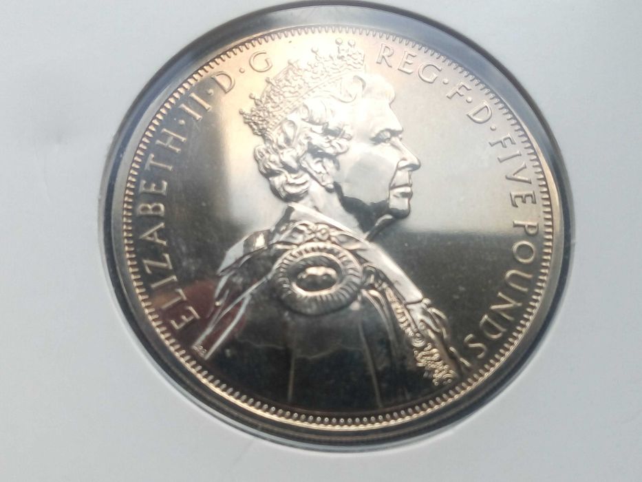 5 Libras do Jubileu de Diamante da Rainha Isabel II(1952/2012)
