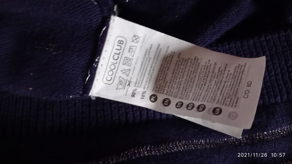 Swetr sweterek elegancki dziewczęcy cool club rozm.146