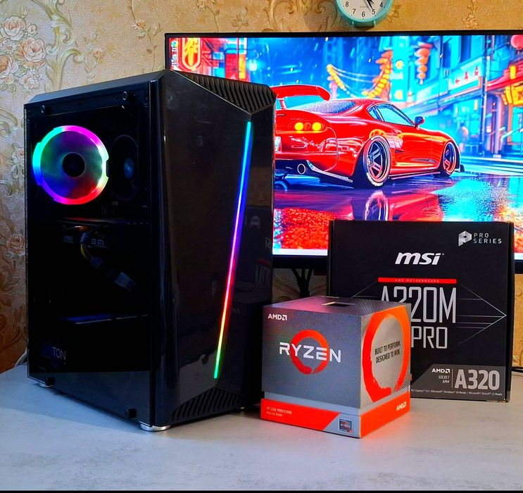 ПК GTX1660 Super+ Ryzen 5 4100+ 16gb DDR4 Samsung игровой компьютер MSI Gaming AMD s-AM4