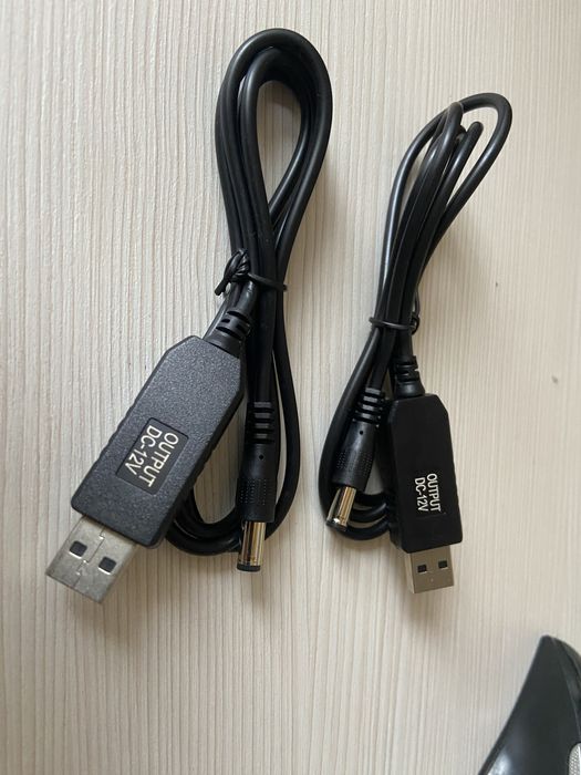 Кабель живлення роутера від powerbank/USB to DC-5V-12V
