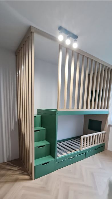 Antresola drewniana 90x200 Łóżko piętrowe