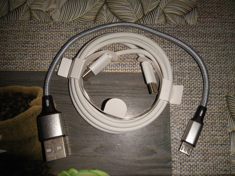 Кабель 2м. зарядки usb a type c type c 1м.