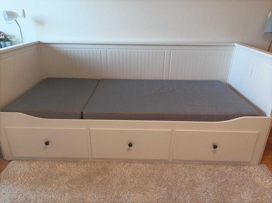 Cama Individual / Dupla com Colchões e 3 Gavetas