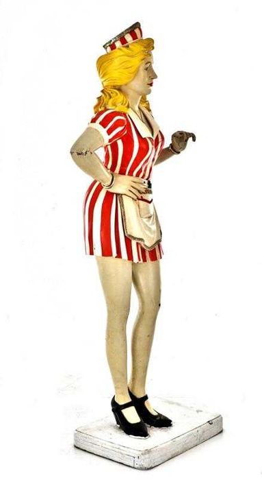 Figura de empregada retro