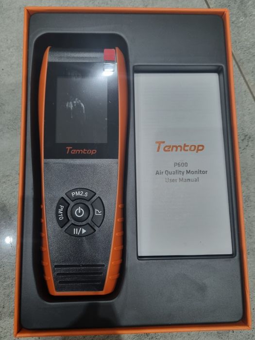 Czujnik Temtop Laserowy nowy czujnik smogu pyłomierz  PM10 PM 2,5 P600