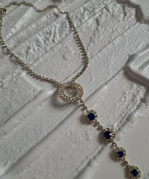 Naszyjnik kolia z szafirem