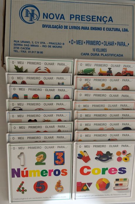 O meu primeiro olhar para... - 16 livros novos na caixa original
