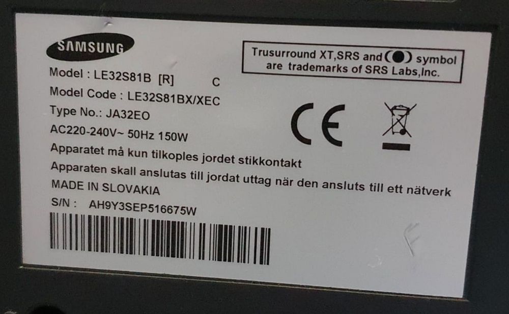 Samsung LCD 32"!