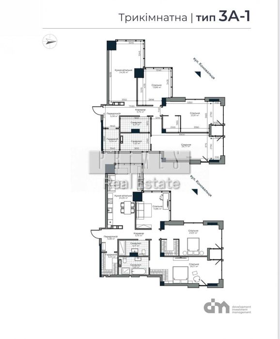 Продаж 3к квартири, ЖК "A136 Highlight Tower", Антоновича 136 - View 3