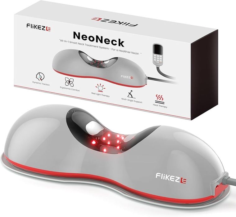 Підігрівач для шиї з терапією червоним світлом, бездротовий пристрій