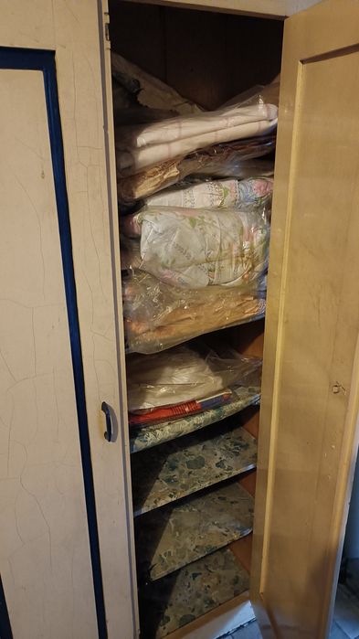 Armário antigo com parteleiras