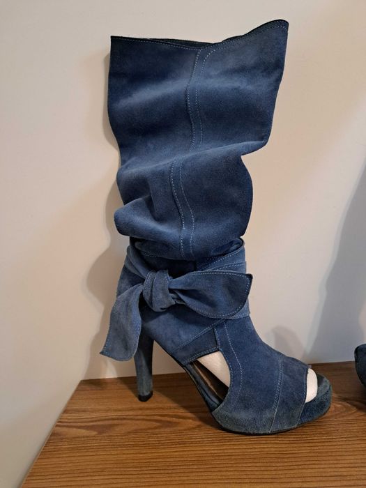 Kozaki letnie Prima Moda/peep-toe. R.35