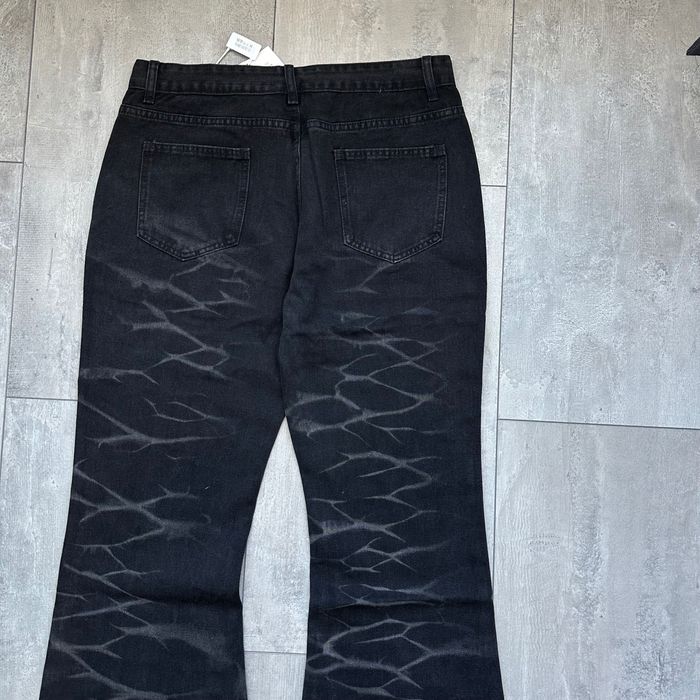 Flared black washed jeans opium джинcы клеш опиум sk8 y2k архив кльош