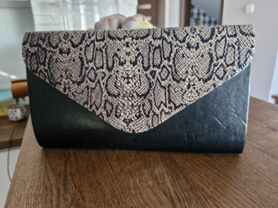 Kopertówka eko skóra wężowy print