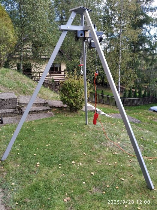 Trójnóg z wciągarką dragon uprząż