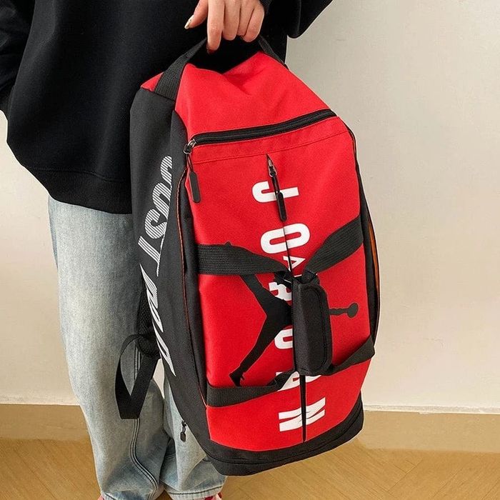 Mochila/bolsa de viagem de grande capacidade, separação para itens secos e molhados, esportes ao ar livre, fitness, basquete