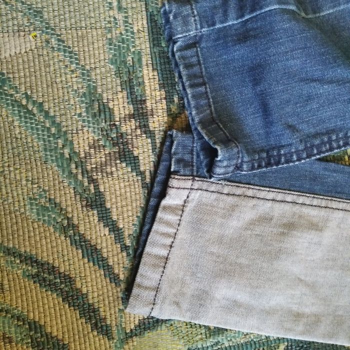 Spodnie damskie jeansy rozmiar S patchwork