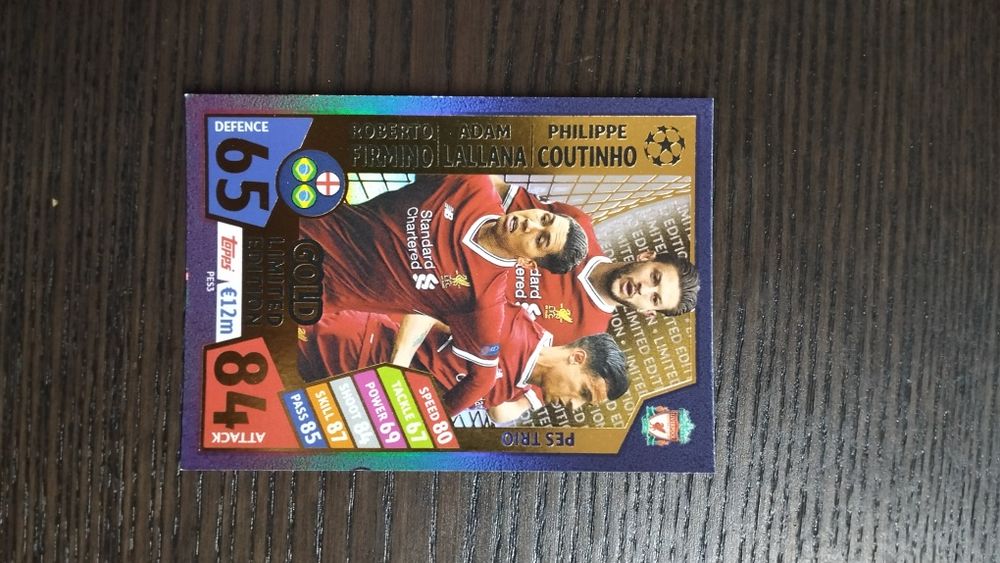 Cartões de futebol edição limitada